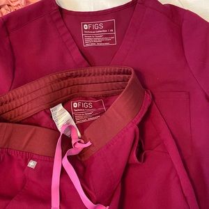 Xs Catarina and xs tall Zamora dark magenta figs. Like new!